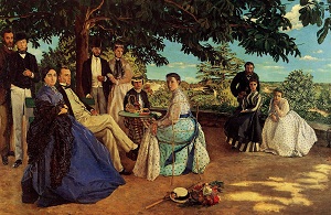 Фредерик Базиль В кругу семьи 1868г